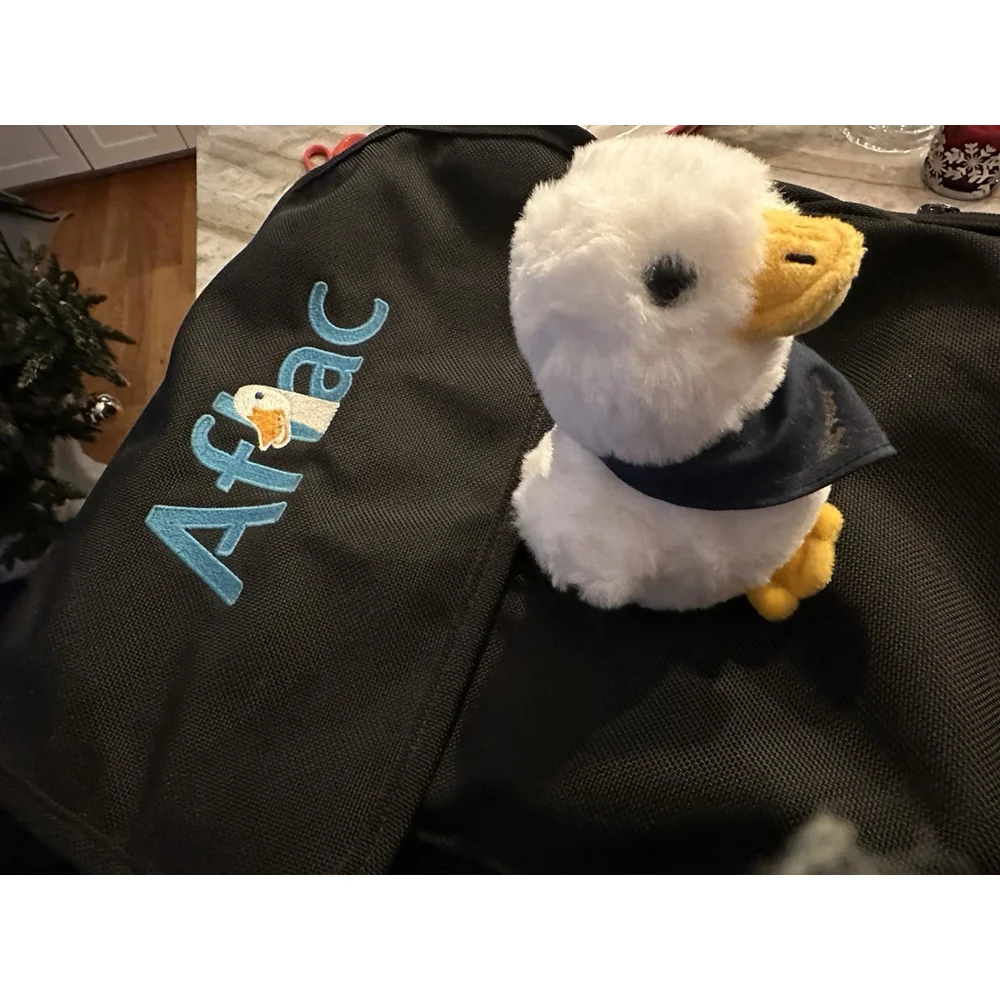 Quality Lg. Rolling Laptop Bag Aflac Logo Field Office Wheel Many Pockets+ Ducks